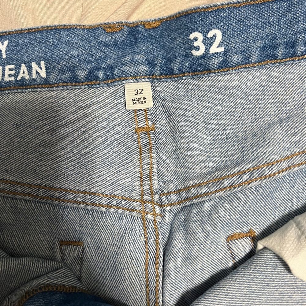 J. Crew Light Blue Patterned Straight Leg Jeans - Picture 9 of 10